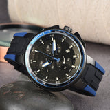 New AliExpress WIS foreign trade men's 6-hand silicone strap quartz watch TT chronograph from the source manufacturer
