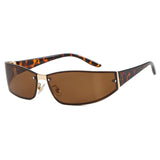 Y2K Frameless Rivet Sunglasses 2026 New Tech-Inspired Street Style Runway Sunglasses Fashionable European and American Shades