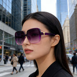 2026 New Women's Sunglasses, Men's Driver's Driving Sunglasses, Anti-Uv Toad Glasses, Fashionable Large Frame Wholesale