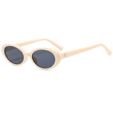 2026 New Style Small Oval Sunglasses, Fashionable and Unique, Popular among Internet Celebrities, Small Frame Glasses, Street Style Gradient Sunglasses