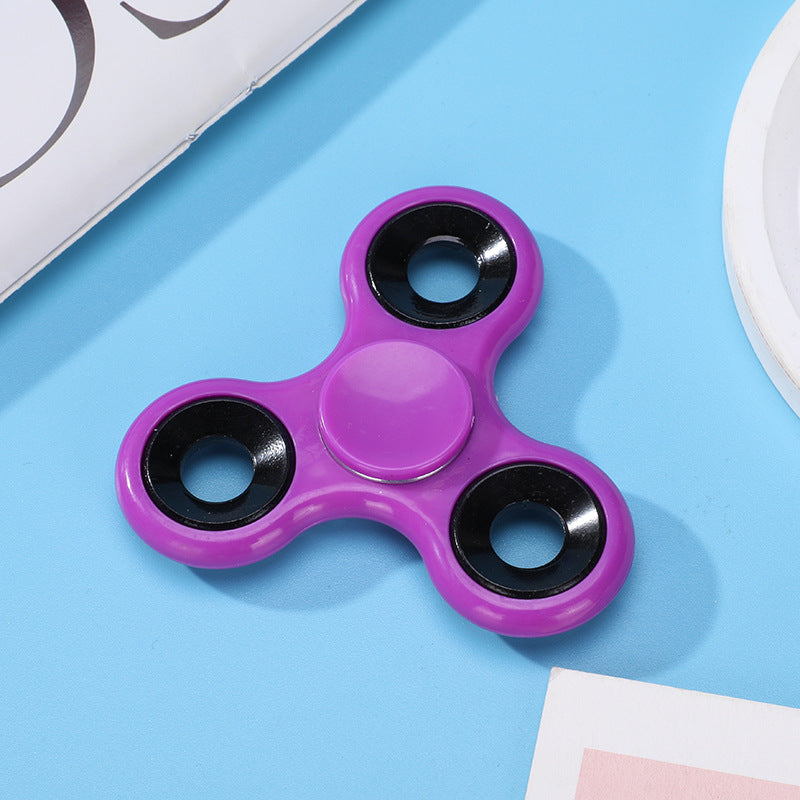 Rotating Fidget Spinner Abs Plastic Three-Finger Stress Relief Toy Hand Spinner Finger Stall Edc Toy