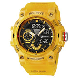 Stryve Men's Fashion Elements Waterproof Sports Watch Dual Display Luminous Electronic Multifunctional Student Watch S8029
