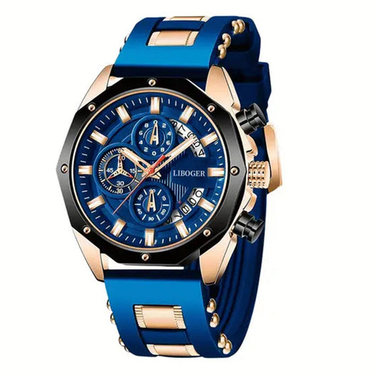 2024 Premium Classic Men's Chronograph Watch – Luminous, Waterproof, Casual