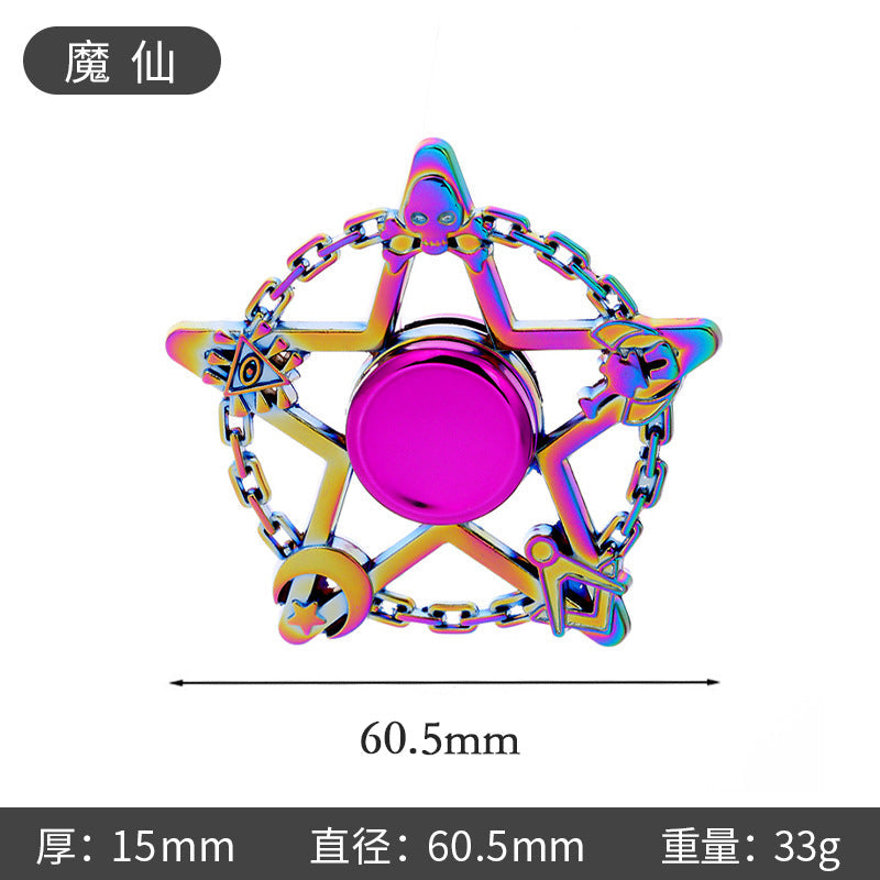 New Alloy Fingertip Spinner Stress-Relief Toy Hand Spinner Finger Spinner Street Stall Toy