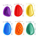 Cross-border New Fidget Toys Silicone Sensory Stone Children's Decompression Toy Soft Silicone Texture Worry Stone