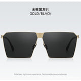 2026 New Model Live Broadcast Hot-Selling Large Square Frame Lightweight Screwless High-Definition Sunglasses Ultra-Light Sunglasses for Men for Fishing and Driving