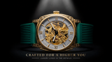 Men's Retro Square Hollow Automatic Mechanical Watch