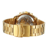 Men’s Automatic Mechanical Watch – Hollow Skeleton Dial with Stainless Steel Band & Waterproof Design