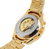 Men’s Automatic Mechanical Watch – Hollow Skeleton Dial with Stainless Steel Band & Waterproof Design