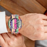 Handcrafted Bamboo Quartz Wristwatch for Men