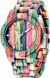 Handcrafted Bamboo Quartz Wristwatch for Men