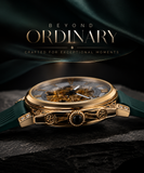 Men's Retro Square Hollow Automatic Mechanical Watch